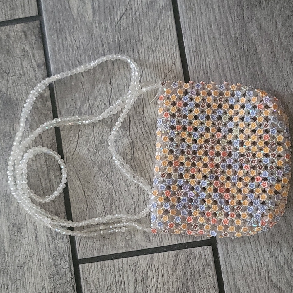 Beaded Lil girls crossover body bag